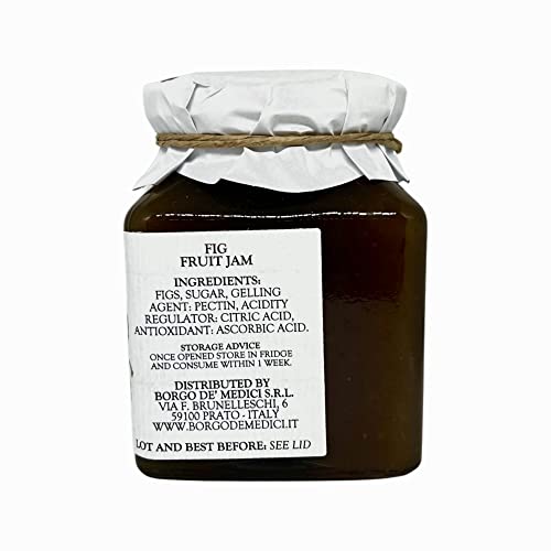 Borgo De Medici Fig Spread Fruit Jam, 12.3 Oz 350 G