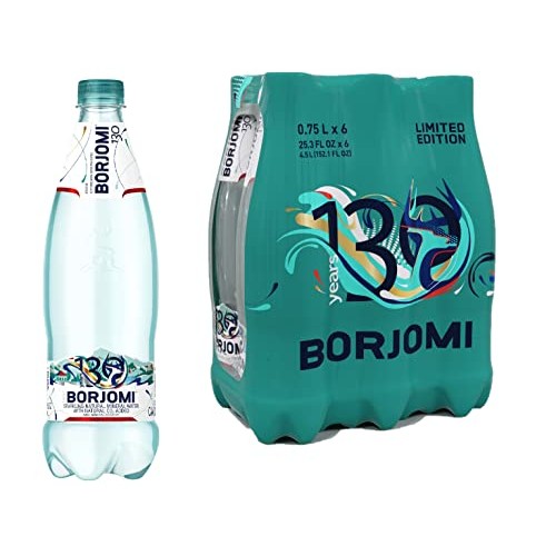 Pack Of 6 Borjomi Mineral Water 0.75 L. Includes Our Exclusive