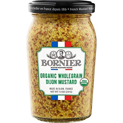 Bornier Organic Wholegrain Dijon Mustard, 7.4 Ounce