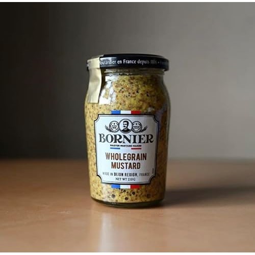 BORNIER Wholegrain Dijon Mustard, 7.4 Ounce