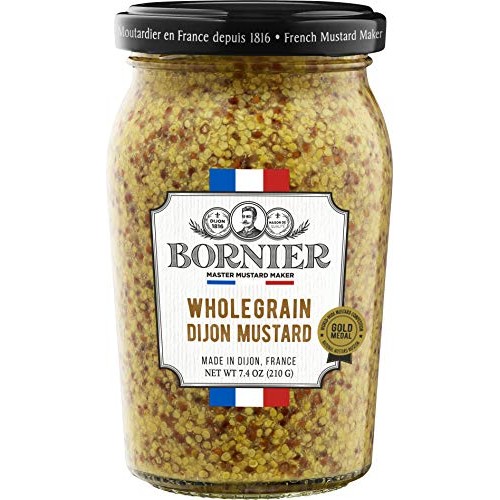 BORNIER Wholegrain Dijon Mustard, 7.4 Ounce