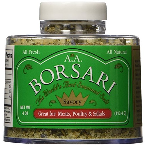 Borsari Original Gluten Free Seasoned Salt For Chicken, Steak An