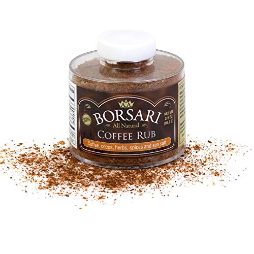 Borsari Gourmet Coffee Seasoned Rub, All Natural Gluten Free Sea