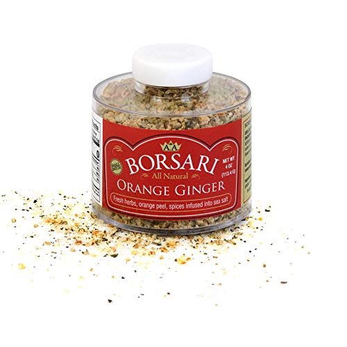 Borsari Orange Ginger Seasoned Salt - Gourmet Salt For Cooking W