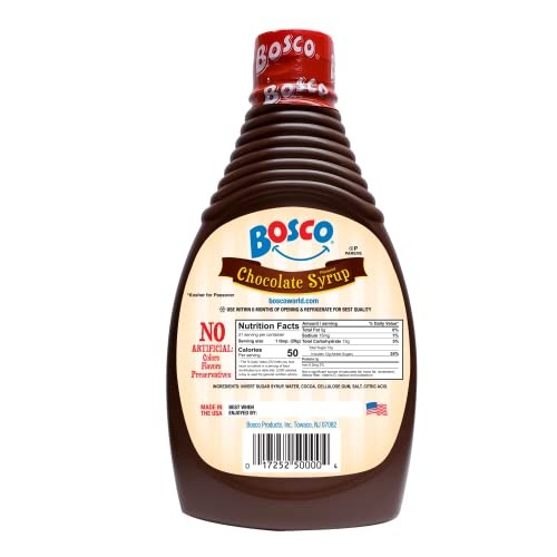 Bosco Chocolate Syrup, 22oz | Kosher for Passover | No High Fruc...