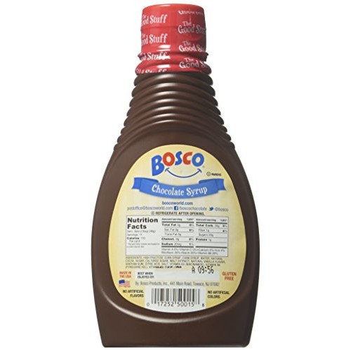 Bosco Syrup, Chocolate, 15 Ounce Pack Of 6