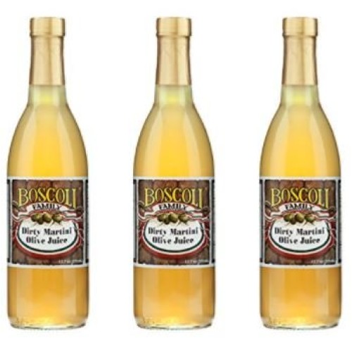Boscoli Dirty Martini Olive Juice 12.7 Ounces Pack Of 3