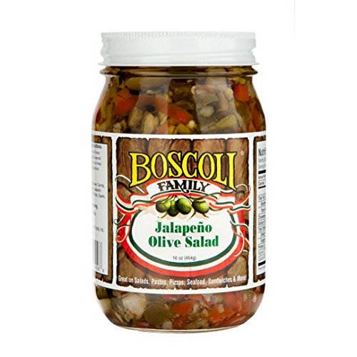 Boscoli Family Jalapeno Olive Salad, 15.5 Oz.