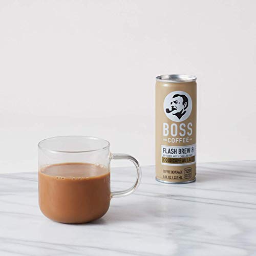 Boss Coffee By Suntory - Japanese Flash Brew Coffee With Milk, 8