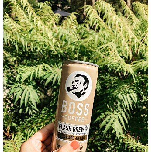 Boss Coffee By Suntory - Japanese Flash Brew Coffee With Milk, 8