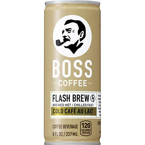 Boss Coffee By Suntory - Japanese Flash Brew Coffee With Milk, 8