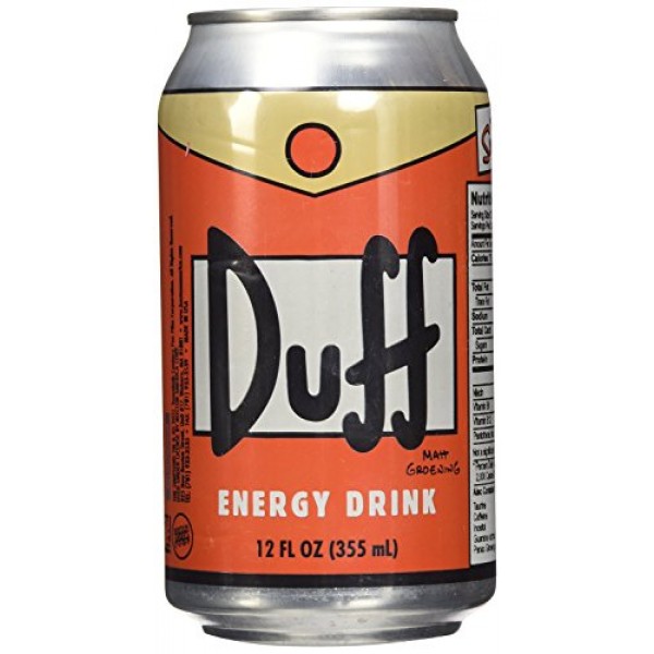Boston America Simpsons Duff Energy Drink Duff, 1 can