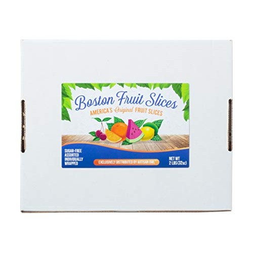 Boston Fruit Slice Individually Wrapped Sugar Free Gummy Candy 2...