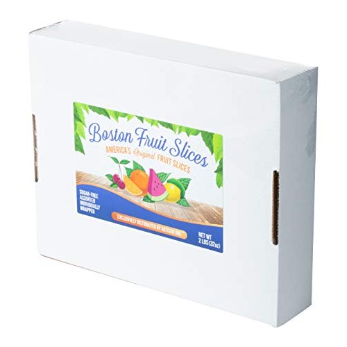 Boston Fruit Slice Individually Wrapped Sugar Free Gummy Candy 2...