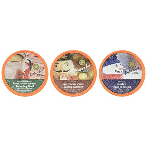 Bostons Best Single Serve Coffee, Holiday Assortment, 80Count