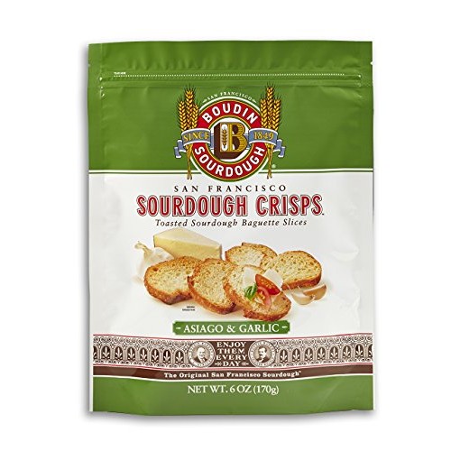 San Francisco Boudin Bakery Sourdough Crisps-Asiago &Amp; Garlic