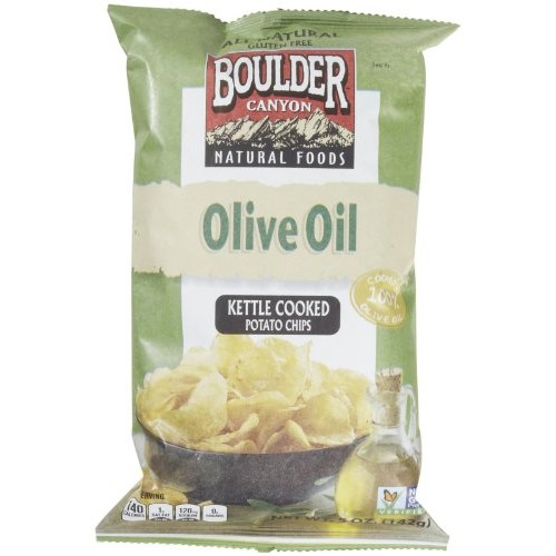Boulder Canyon Natural Foods Gluten Free Olive Oil Kettle Chips,