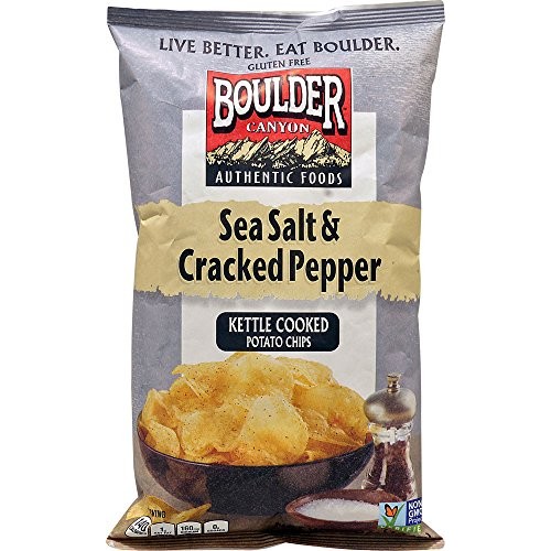 Boulder Canyon Authentic Foods Kettle Cooked Potato Chips Sea Sa