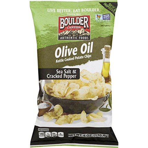 Boulder Canyon Authentic Foods Olive Oil Kettle Cooked Potato Ch