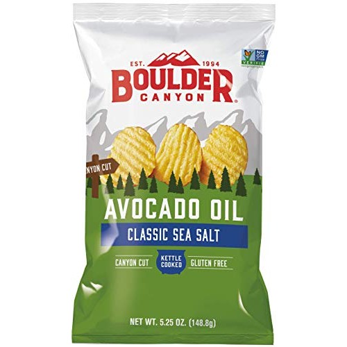 Boulder Canyon Chip Cut Avocado Sea Salt, 5.25 Oz