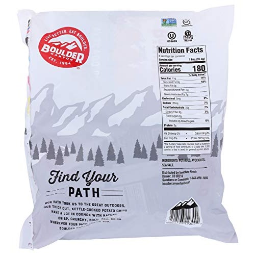 Boulder Canyon, Chip Potato Avocado Sea Salt, 6 Ounce, 6 Pack