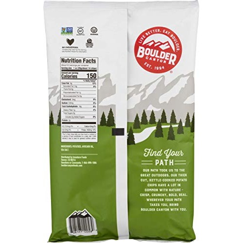 Boulder Canyon, Chips Potato Avocado Oil Sea, 5.25 Ounce