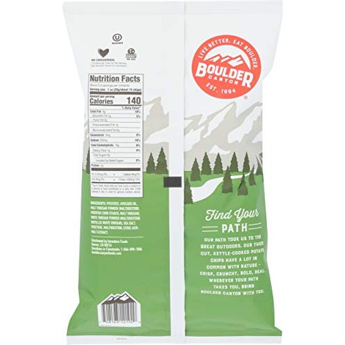 Boulder Canyon, Chips Potato Canyon Cut Avocado Oil Vinegar N Sa