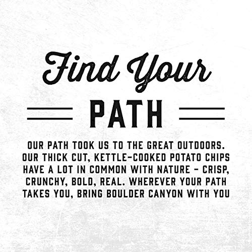Boulder Canyon Kettle Cooked Potato Chips, Malt Vinegar &Amp; Sea Sa
