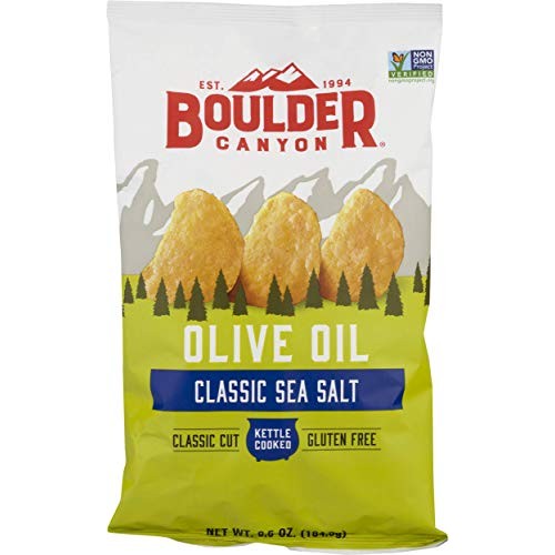Boulder Canyon Kettle Cooked Potato Chips, Olive Oil, 6.5 Ounce