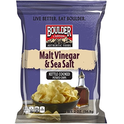 Boulder Canyon, Malt Vinegar &Amp; Sea Salt Kettle Cooked Potato Chi