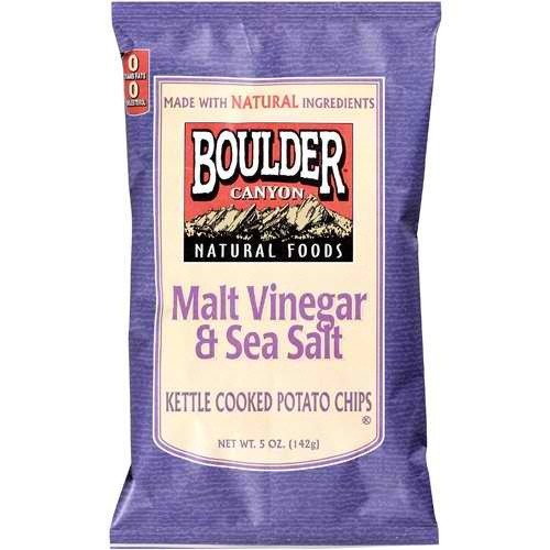 Boulder Canyon Malt Vinegar Potato Chips 12X5 Oz