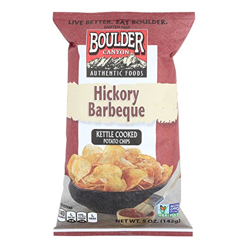 Boulder Canyon Natural Foods Kettle Chips - Hickory Barbeque - C