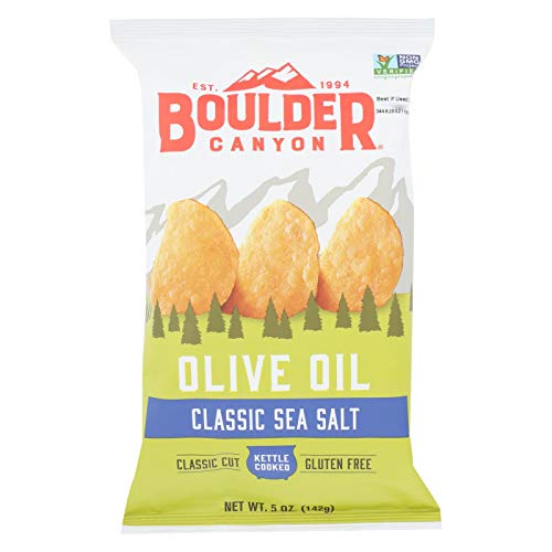 Boulder Canyon Natural Foods Kettle Chips - Olive Oil - Case Of