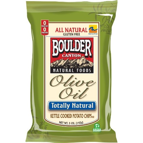 Boulder Canyon Olive Oil Totally Natural Kettle Chips, 5-Ounce B