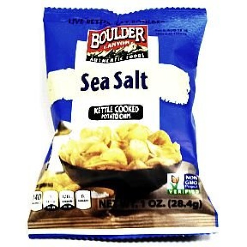 Boulder Canyon Potato Chips - Sea Salt Box Of 72