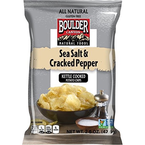 Boulder Canyon, Sea Salt &Amp; Cracked Pepper Kettle Cooked Potato C