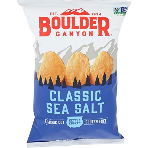 Boulder Canyon Sea Salt Kettle Chips, 6.5 Oz