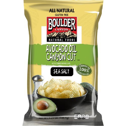 Boulder Canyon Kettle Cooked Potato Chips, Avocado Oil &Amp; Sea Sal