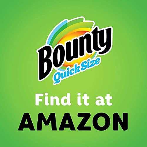 Bounty Quick-Size Paper Towels, White, 16 Family Rolls = 40 Regu