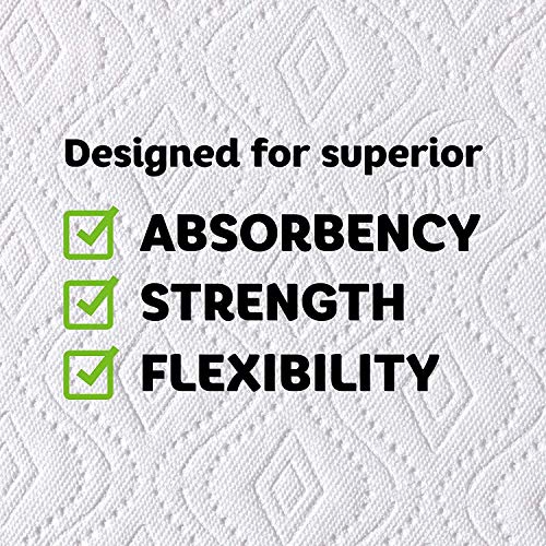 Bounty Quick-Size Paper Towels, White, 16 Family Rolls = 40 Regu