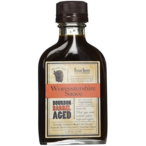 Bourbon Barrel Foods Handcrafted Worcestershire Sauce, 3.3 Oz