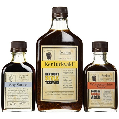 Bundle Of 3 - Bourbon Barrel Sauces - Bluegrass Soy Sauce, Aged