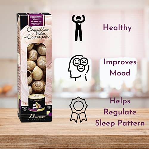 French Bourgogne Snails With Shells, 24 Snails With 24 Shells