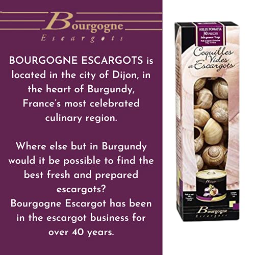 French Bourgogne Snails With Shells, 24 Snails With 24 Shells