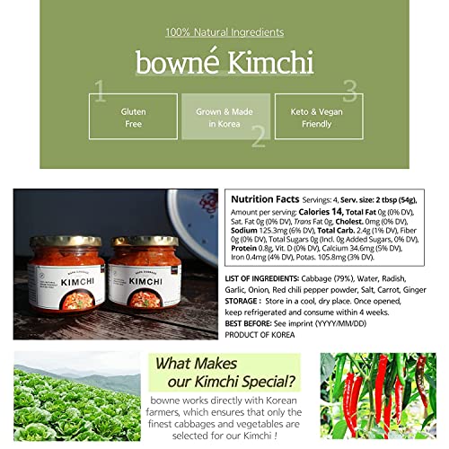 Bowné Vegan Kimchi – Korean Pickled Sauerkraut With Spicy Season