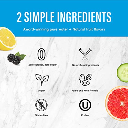 Boxed Water Cucumber Flavored Water, 16.9 oz 12 Pack –Purified...