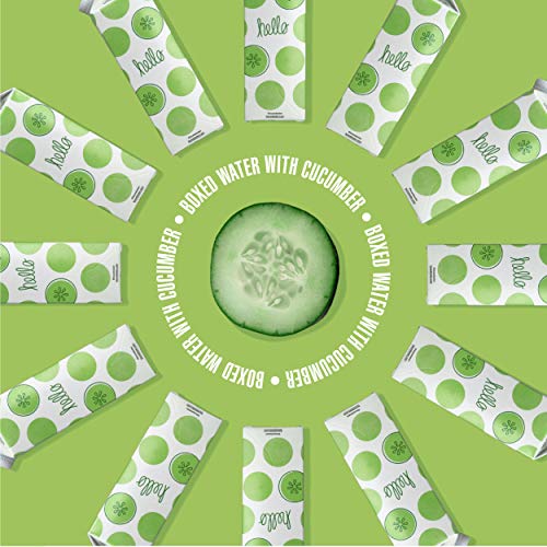 Boxed Water Cucumber Flavored Water, 16.9 oz 12 Pack –Purified...