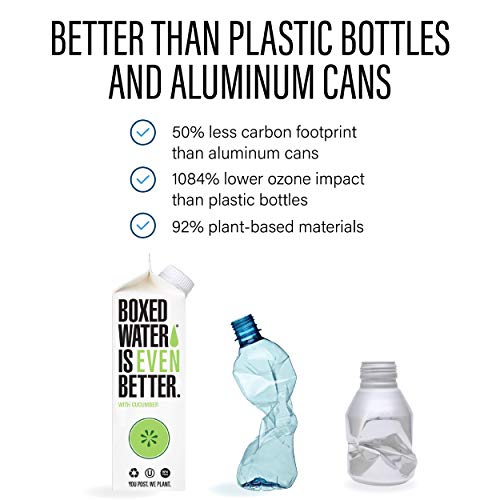 Boxed Water Cucumber Flavored Water, 16.9 oz 12 Pack –Purified...