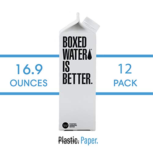 Boxed Water 16.9 Ounce 12 Pack, Better Than Plastic Bottled Wate