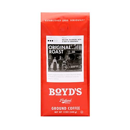 Boyds Coffee Ground Coffee, Original Roast, Medium Roast, 12-Ou